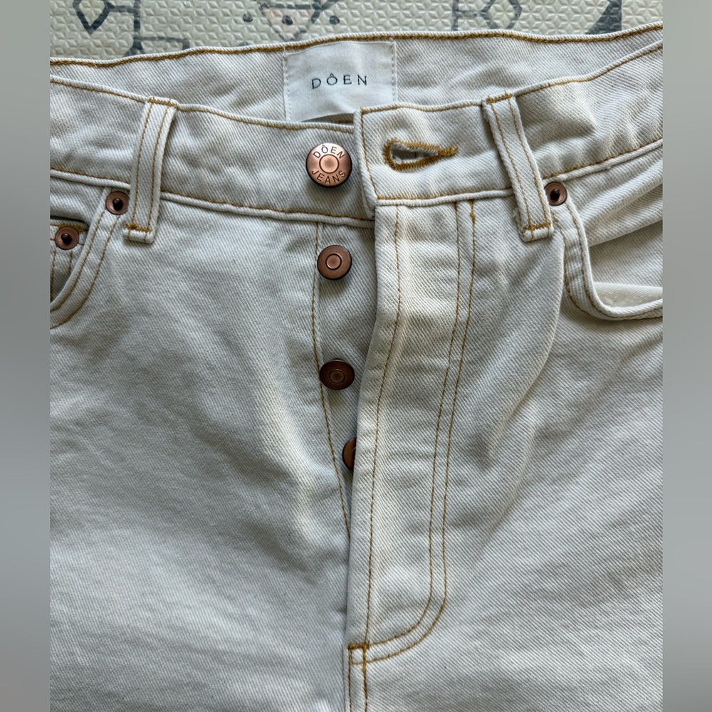 DOEN Diana Jeans in Oat/Cream Size 25 - Picture 10 of 13